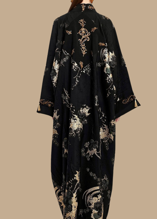 Golden Luxe Black Abaya