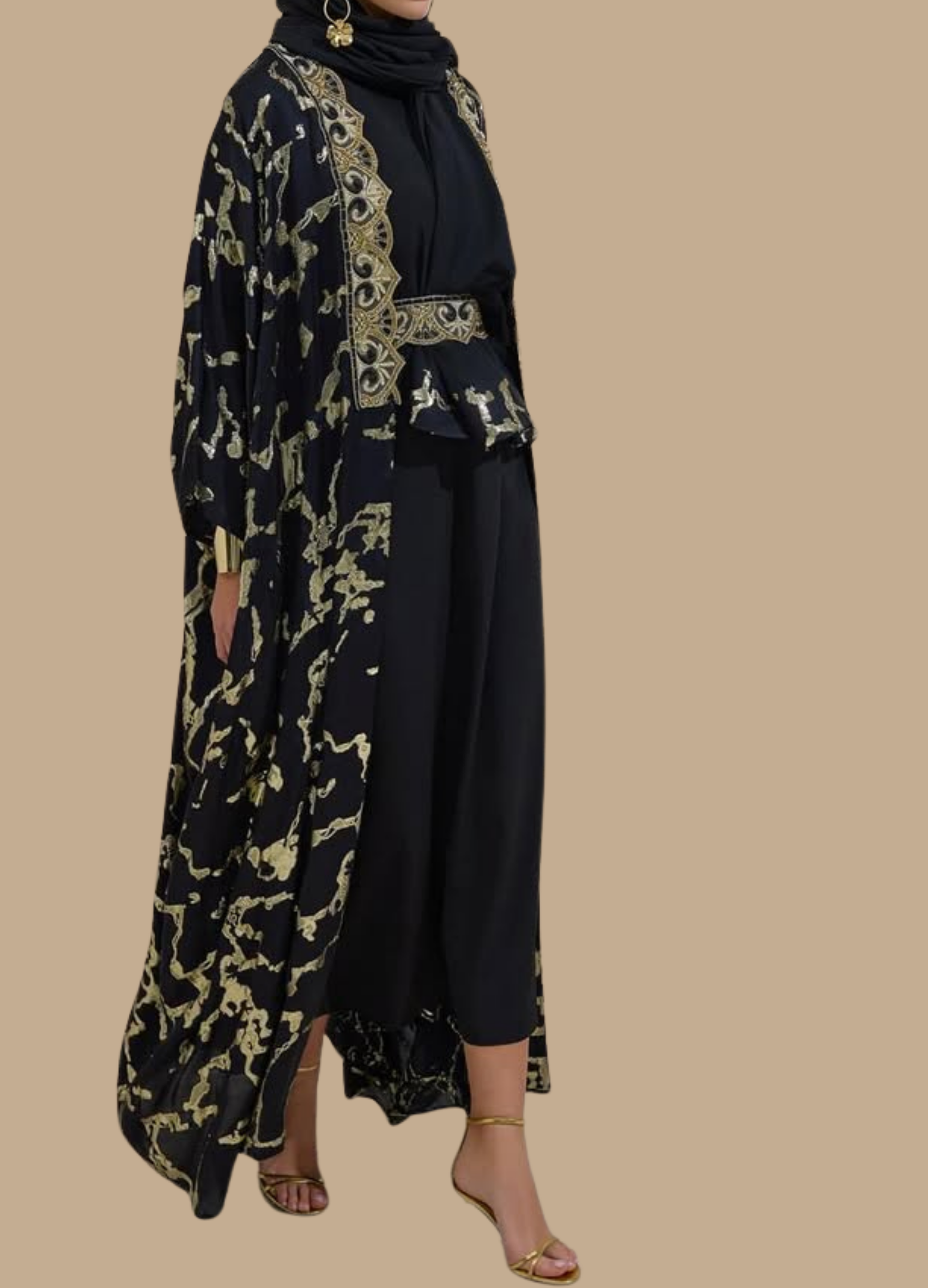 Eternal Gold Luxury Abaya