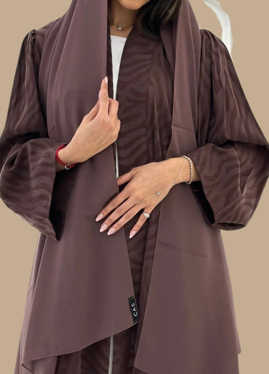 Crimson Majesty Luxury Abaya