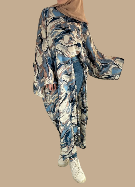 Azure Wave Abaya