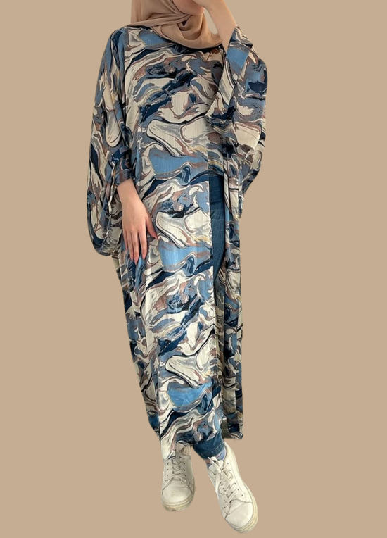 Azure Wave Abaya