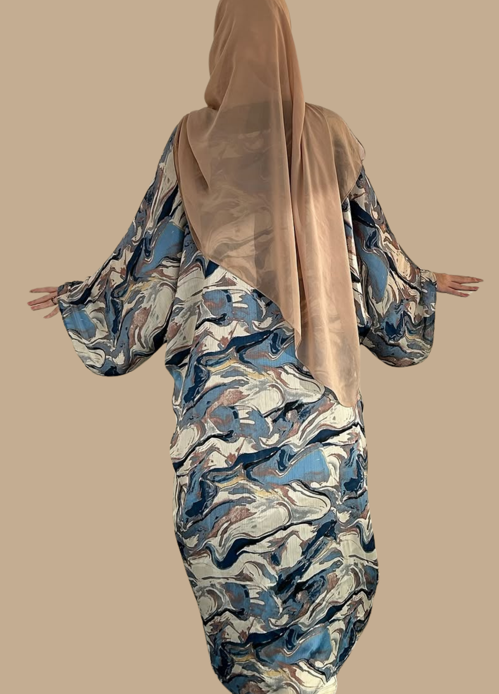 Azure Wave Abaya