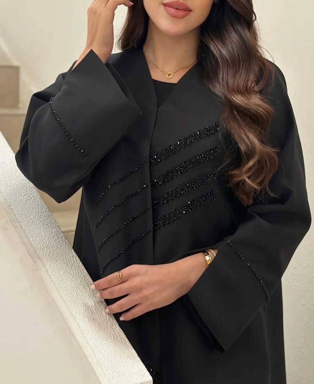 Serene Eclipse Black Abaya