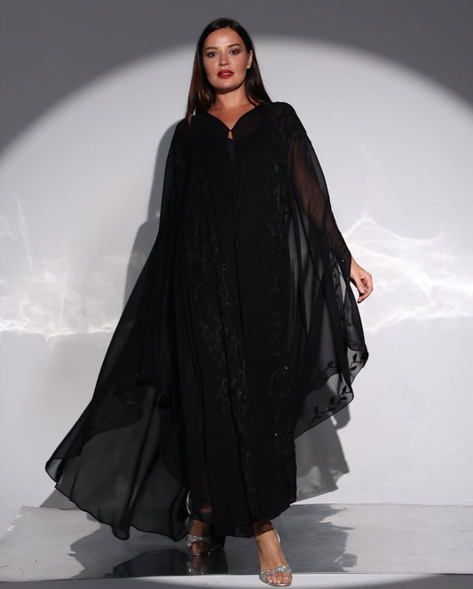 Midnight Elegance Bridal Abaya