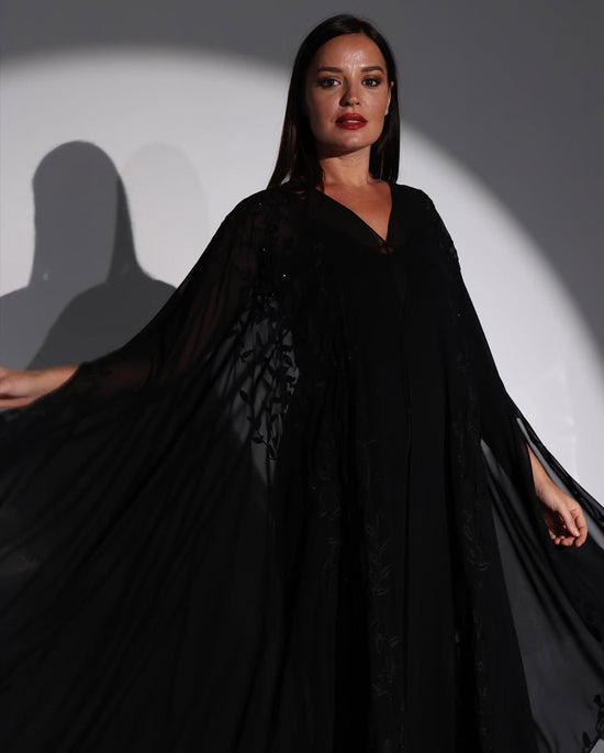 Midnight Elegance Bridal Abaya