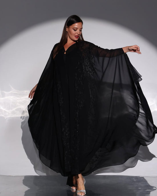 Midnight Elegance Bridal Abaya