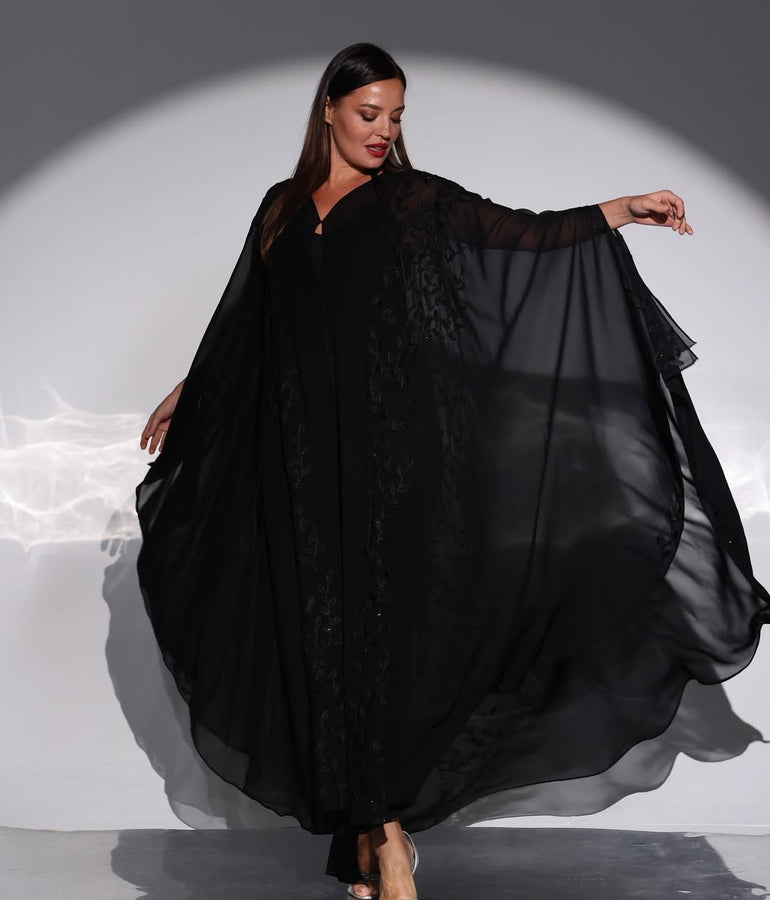 Midnight Elegance Bridal Abaya