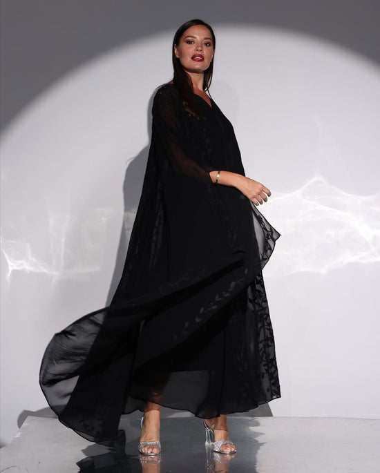 Midnight Elegance Bridal Abaya