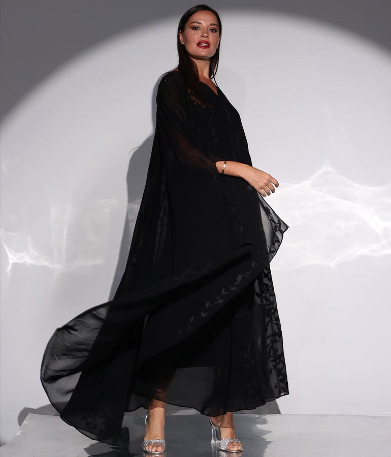 Midnight Elegance Bridal Abaya