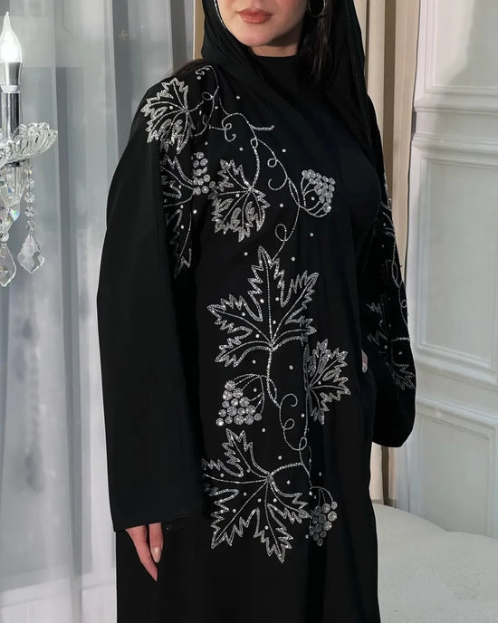 Celestial Noir Black Abaya