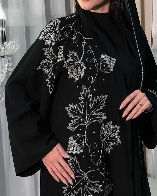 Celestial Noir Black Abaya